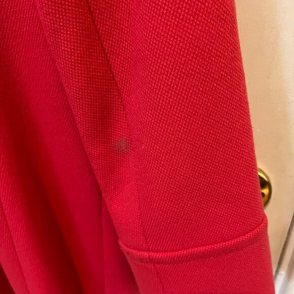 J. Crew Classic Lady Day Coat Red Pink Italian Double Cloth Wool Blend US 8 - Picture 10 of 16